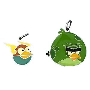Angry Birds DIY Charms - Set of 2 - Green Birds